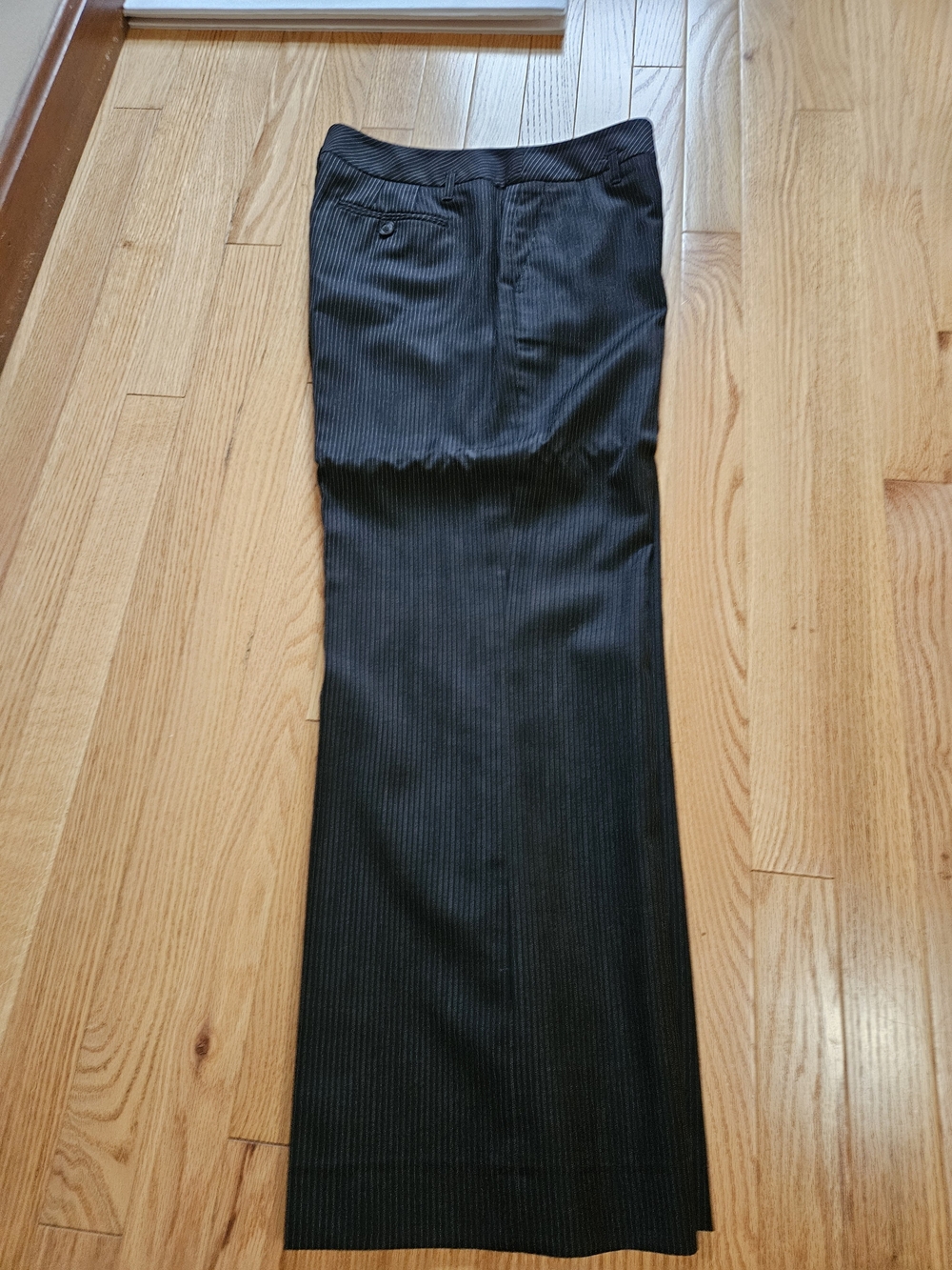 Black Pinstripe Dress Pants